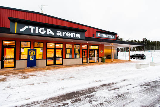Exteriör av Stiga Arena