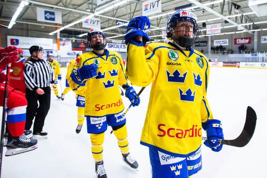 Sveriges Hanna Olsson jublar