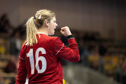 GT Söders målvakt Nathalie Wingemo jublar