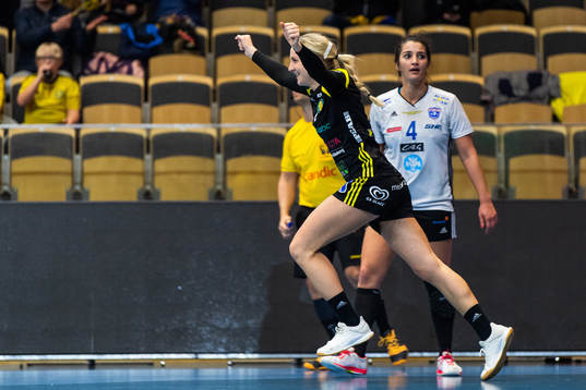 Sävehofs Trine Wacker Mortensen jublar