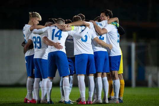 Players of Norrköping prior to The Atlantic Cup match