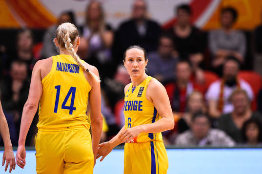 Frida Eldebrink of Sweden looks dejected