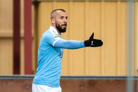 Malmö FFs Guillermo Molins reagerar