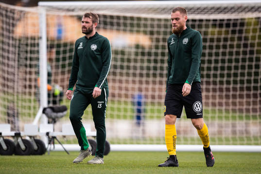 Mads Fenger Nielsen and David Fällman of Hammarby
