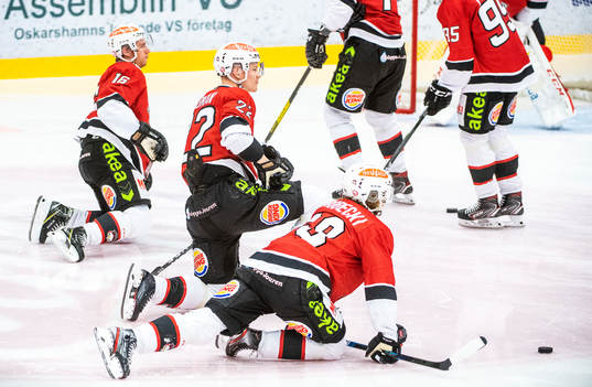 Malmö Redhawks Matias Lassen, Lars Bryggman och Adam