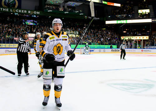 Skellefteås Jesper Frödén jublar