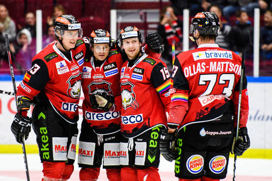 Malmö Redhawks Axel Wemmenborn jublar