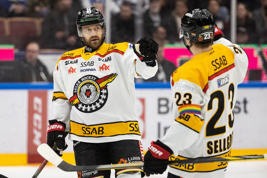 Luleås Daniel Sondell jubel