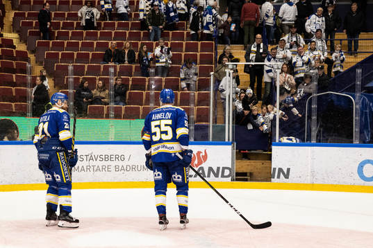 Leksands Mattias Ritola och Jonas Ahnelöv deppar