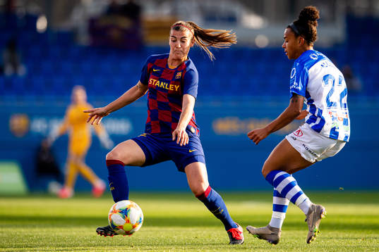 Patricia "Patri" Guijarro of Barcelona and Marie-Yasmine