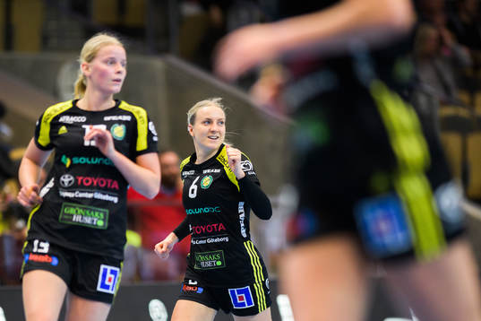 Sävehofs Trine Wacker Mortensen jublar