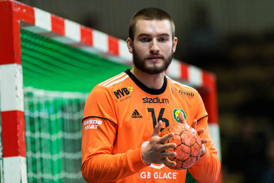 Sävehofs målvakt Agust Eli Björgvinsson