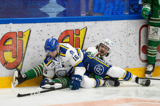 Rögles Dennis Everberg och Leksands Daniel Gunnarsson