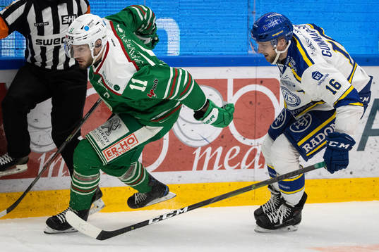 Rögles Mattias Sjögren och Leksands Daniel Gunnarsson