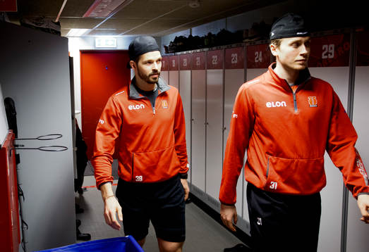 Örebros målvakt Dominik Furch och målvakt Jonas Arntzen