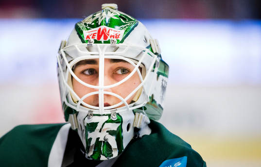 Färjestads målvakt Arvid Holm