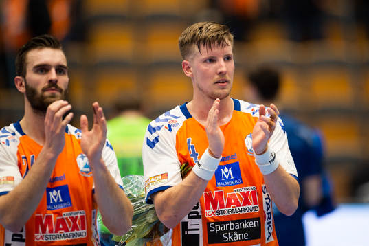 Kristianstads Adam Nyfjäll jublar