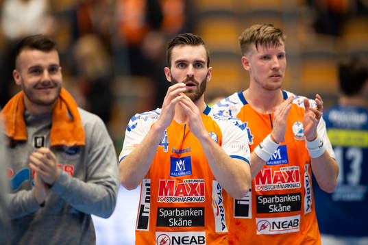 Kristianstads Teitur Örn Einarsson jublar