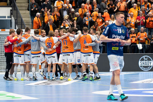 Kristianstads spelare jublar