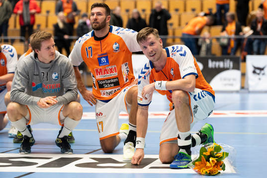 Kristianstads Adam Nyfjäll jublar