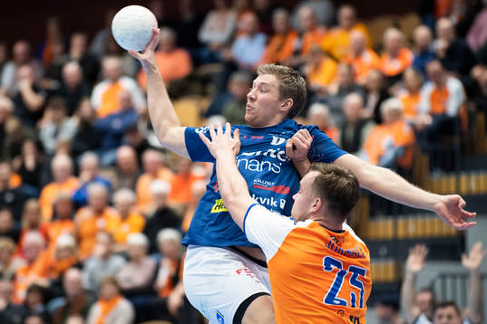 Redbergslids Anton Gustafsson och Kristianstads Ludvig