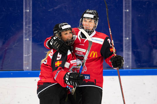 Malmö Redhawks Johanna Kellander och Jessica Campbell