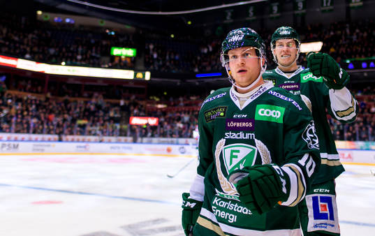 Färjestads Marcus Nilsson jublar