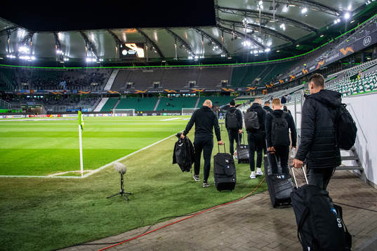 Players of Malmö FF arrives