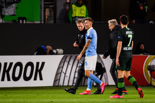 Arnór Traustason of Malmö FF leaves the pitch