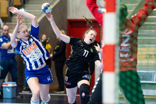 Buducnost Katarina Dzaferovic och Sävehofs Amelia Lundbäck