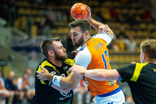 Kristianstads Helge Freiman mot Sävehofs Vetle Eck Aga