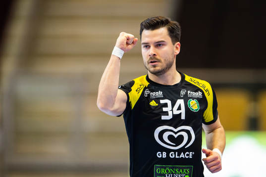 Sävehofs Sebastian Karlsson jublar