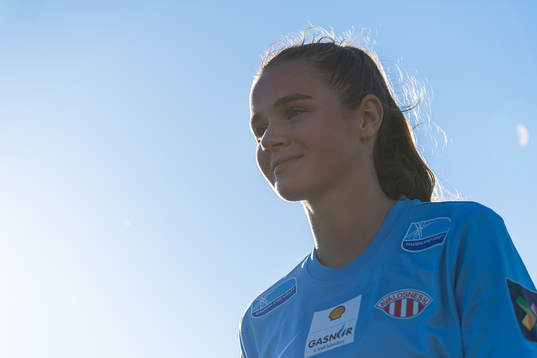 Andrea Norheim of Avaldsnes atfer a pre-season friendly