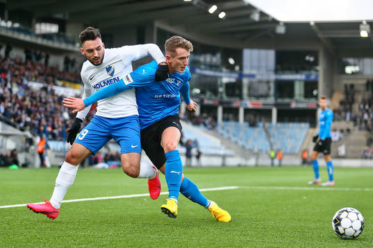 IFK Norrköpings Sead Haksabanovic och Halmstads Andreas