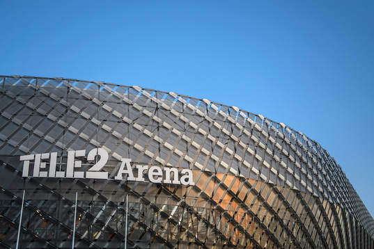 Exteriör av Tele2 Arena