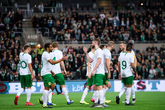 Hammarbys spelare jublar