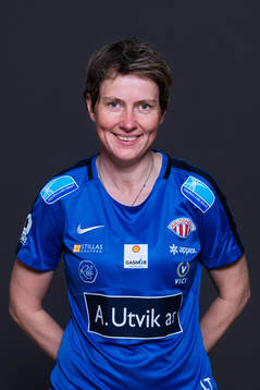Lena Tyriberget, head of sports of Avaldsnes, poses for a