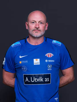 Thomas Dahle, head coach of Avaldsnes, poses for a portrait