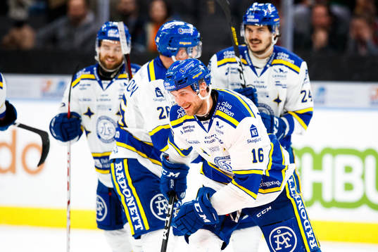 Leksands Daniel Gunnarsson jublar