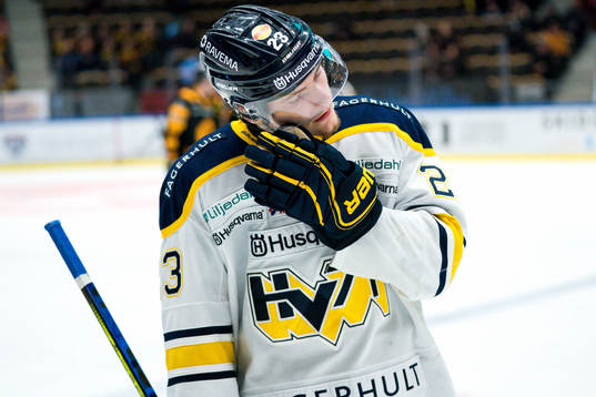 Hv71s Lias Andersson deppar