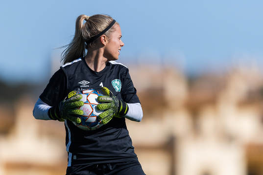 Goalkeeper Adelaide Anne Gay of Klepp