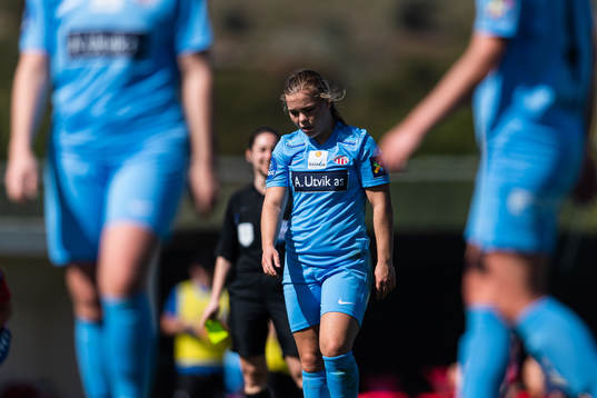 Olaug Tvedten of Avaldsnes looks dejected