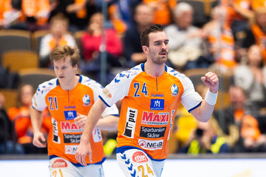 Kristianstads Teitur Örn Einarsson jublar