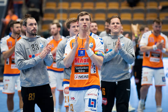 Kristianstads Olafur Gudmundsson jublar