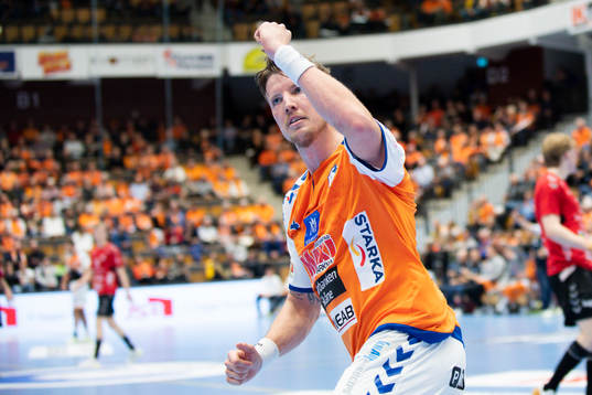 Kristianstads Adam Nyfjäll jublar