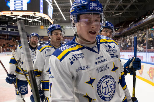 Leksands Lucas Nordsäter  jublar