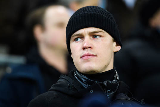 Hugo Andersson of Malmö FF in the stands