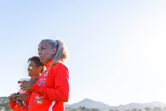 Meryll Abrahamsen and Rikke Nygard of Arna-Bjørnar