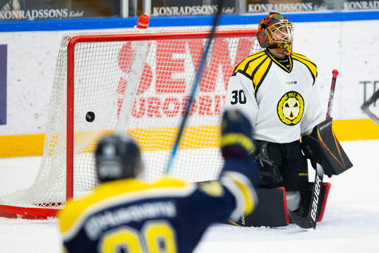 Brynäs målvakt Joacim Eriksson deppar