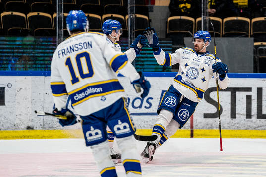 Leksands Marek Hrivik jublar